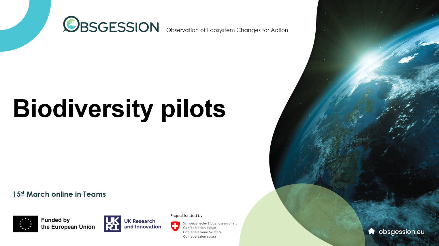 Biodiversity Pilots Seminar presentation