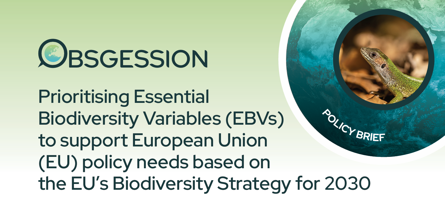 OBSGESSION publishes a policy brief on prioritising Essential Biodiversity Variables to support European Union policy needs